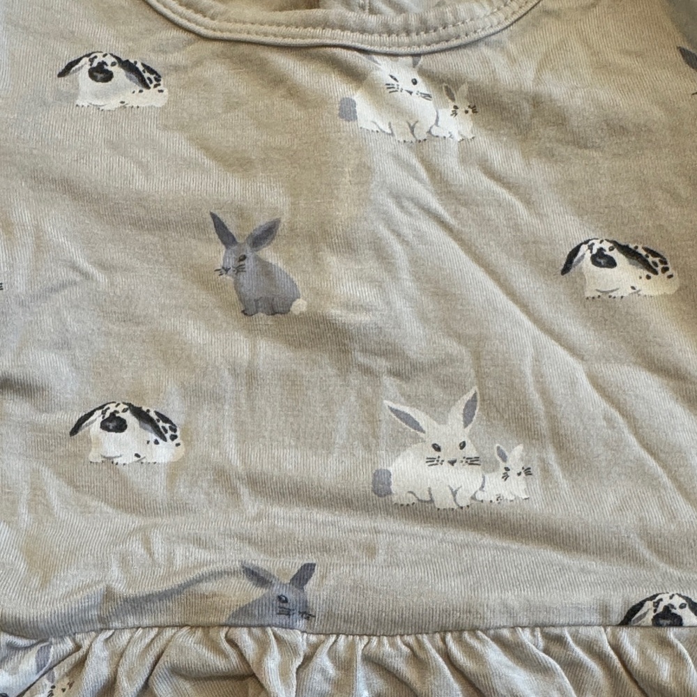 Kyte Baby Bunny Twirl Bodysuit Dress - Picture 3 of 3